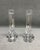 Traditional Miller Rogaska Triangle Candlestick Pair For Sale - Image 3 of 7
