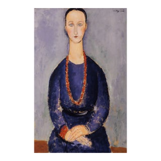 Modigliani Woman With Red Necklace Limited Edition For Sale