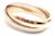 Contemporary 1990s Cartier Trinity Rolling Tricolor Gold Large Model Bangle Bracelet For Sale - Image 3 of 9