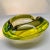 1960s Large Ashtray in Uranium Murano Glass. Made in Italy. For Sale - Image 4 of 9