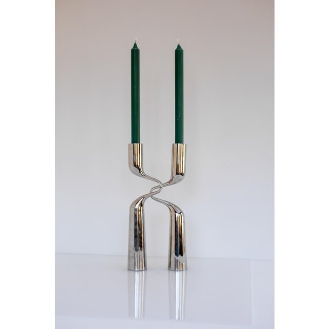 Vintage Sculptural Candleholders by Mikaela Dörfel, 2000s, Set of 2 For Sale - Image 17 of 17