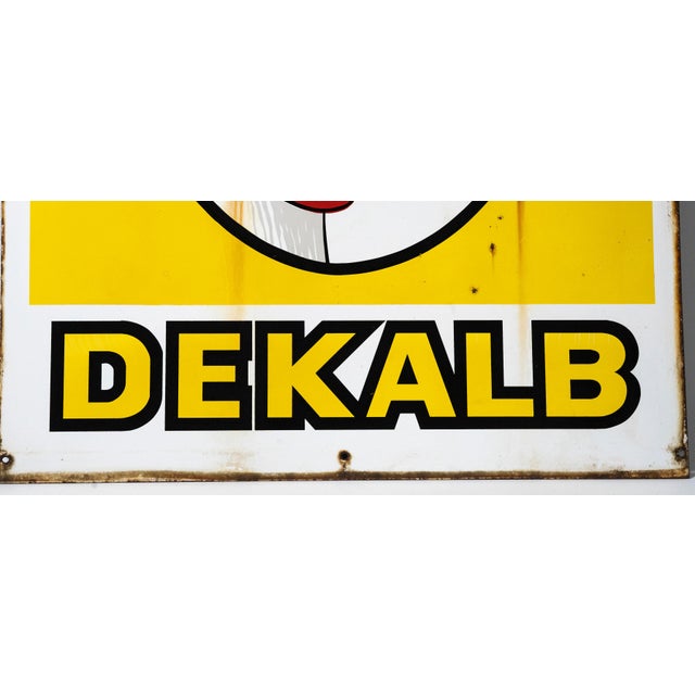 Porcelain Enamel DeKalb Poultry Research Farm Sign For Sale - Image 4 of 8