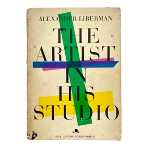 " the Artist in His Studio " Vintage 1968 Mid Century Modern Art Photography Book