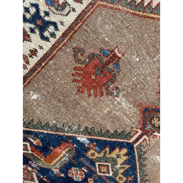 Blue 3ft 9in X 5ft 9in Hamadan Iranian Area Rug For Sale - Image 8 of 11