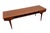 Mid-Century Modern Vintage Mid Century Modern Danish Style Coffee Table With Sculpted Drawer Pulls and Open Shelf Storage For Sale - Image 3 of 11