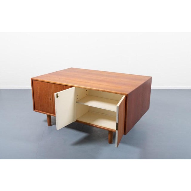 Modern Danish Architectural Teak Desk, 1950s For Sale - Image 12 of 18