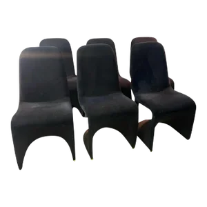 1970s Modernist Chairs in the Manner of Verner Panton - Set of 6
