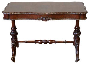 Victorian Walnut Table, 1860s