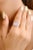 Art Deco 4.28 Ctw Bezel Set Chalcedony Gemstone Rings in 14k Solid Yellow Gold Size 9 For Sale - Image 3 of 8