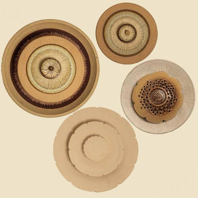 Danish Ceramic Wall Lights in the style of Axella, 1970, Set of 7 For Sale - Image 13 of 14