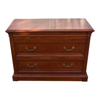 Vintage Ethan Allen Empire Style Three Drawer Bachelor Chest For Sale