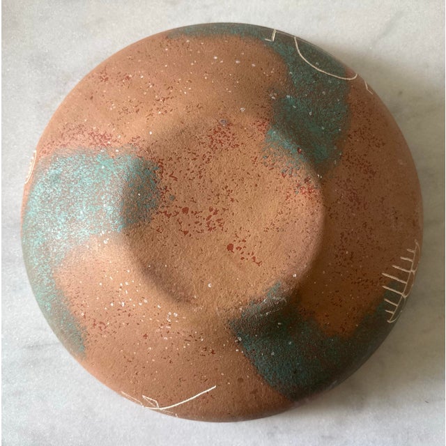 Vintage Southwestern Art Pottery Large Bowl For Sale - Image 11 of 12