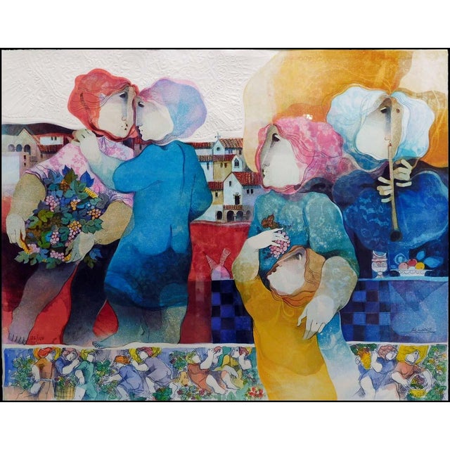 "Imatges de Varema" by Sunol Alvar Original Limited Edition Embossing Lithograph on Paper Hand signed by the artist Art...