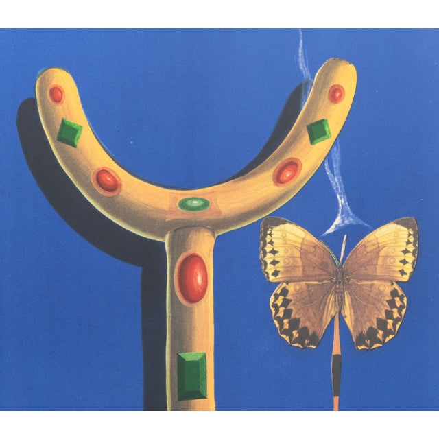 Abstract Salvador Dali "Surrealist Crutches" Etching, 1971 For Sale - Image 3 of 10