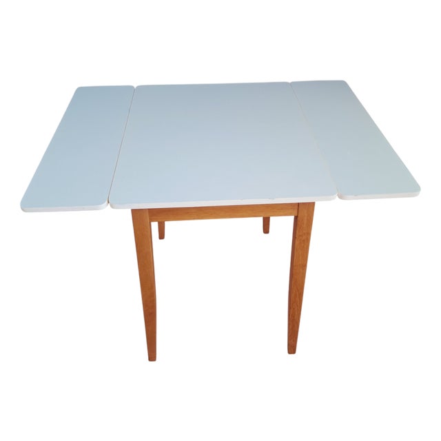 Mid-Century Formica Drop Leaf Dining Table, 1960 For Sale