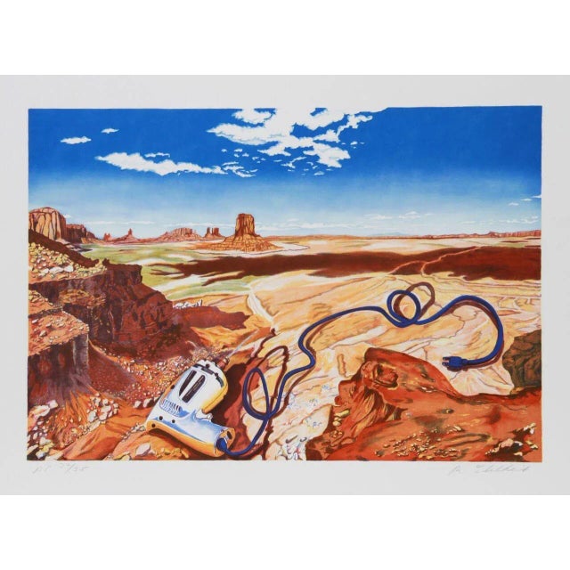 Martha Edelheit, "Tool in Landscape," Lithograph For Sale