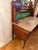 Antique English Walnut Dresser With Marble Top and Green Tile Backsplash For Sale In Panama City, FL - Image 6 of 10