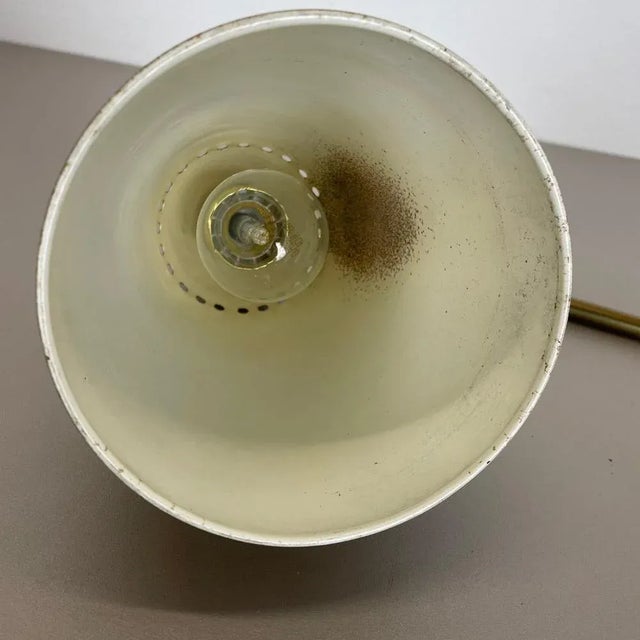 Hollywood Regency Austrian Brass Table Light in the Style of Kalmar, 1960s For Sale - Image 16 of 18