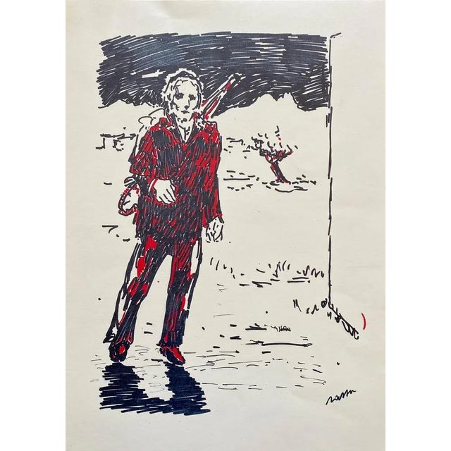 Figure is an original lithograph realized by the Italian artist Aligi Sassu in 1983. This Artwork is depicted through...