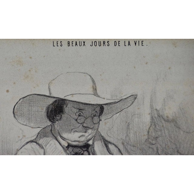 Honoré Daumier 19th Century Daumier Satirical Lithograph "Triumph of the Botanist", 1844 For Sale - Image 4 of 6