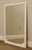 Hollywood Regency Hollywood Regency Vintage White Painted Faux Bamboo Wall Mirror For Sale - Image 3 of 13