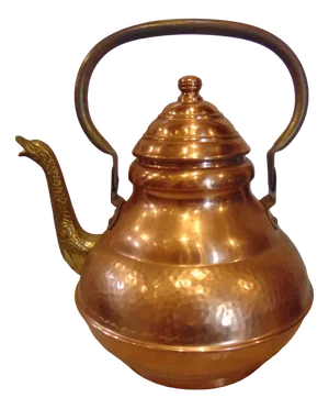 Art Deco Brown Copper Kettle