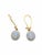 2020s Natural Opal 0.72cts & Diamond 0.35cts Earring in 14k Gold For Sale - Image 5 of 8