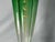 Arts & Crafts Antique Moser Green to Clear Trumpet Vase: Bohemian Gold Gilt Decor (18.5") For Sale - Image 3 of 10