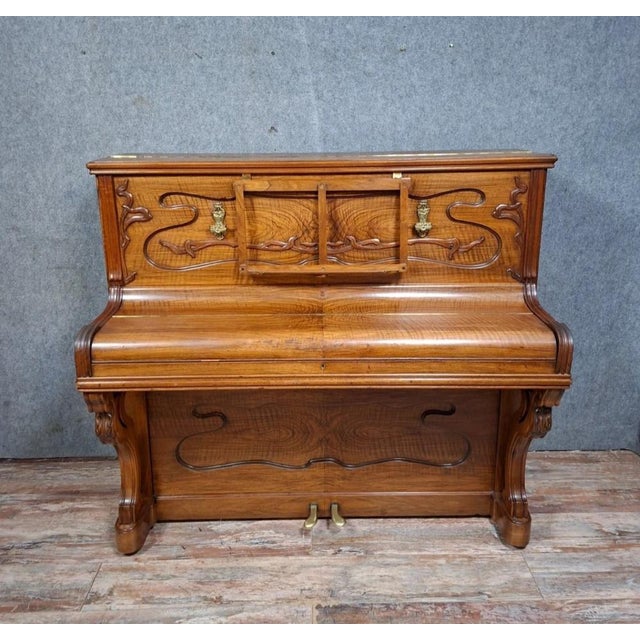 Art Nouveau Upright Piano from P. Charuis, 1900s For Sale - Image 14 of 14