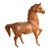 Vintage Leather Large Horse Sculpture For Sale