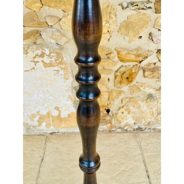 Vintage Turned Wood Floor Lamp, 1950s For Sale - Image 6 of 18