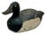 Figurative Very Nice Large Size Antique American Hand Carved & Painted Wood Duck Hunters Working Decoy With Glass Eyes For Sale - Image 3 of 18