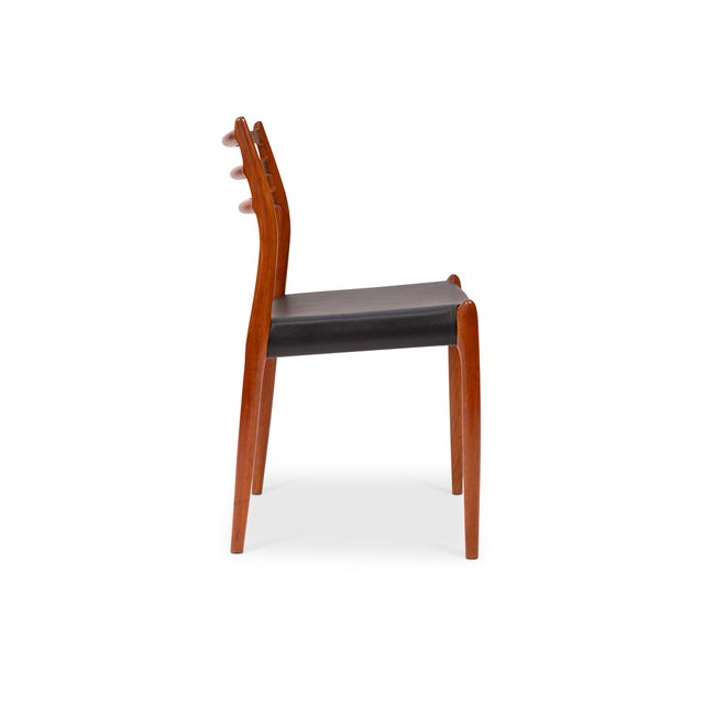 1960s Vintage Niels Otto Møller 78 Dining Chairs in Solid Teak Set of 4 For Sale - Image 5 of 10