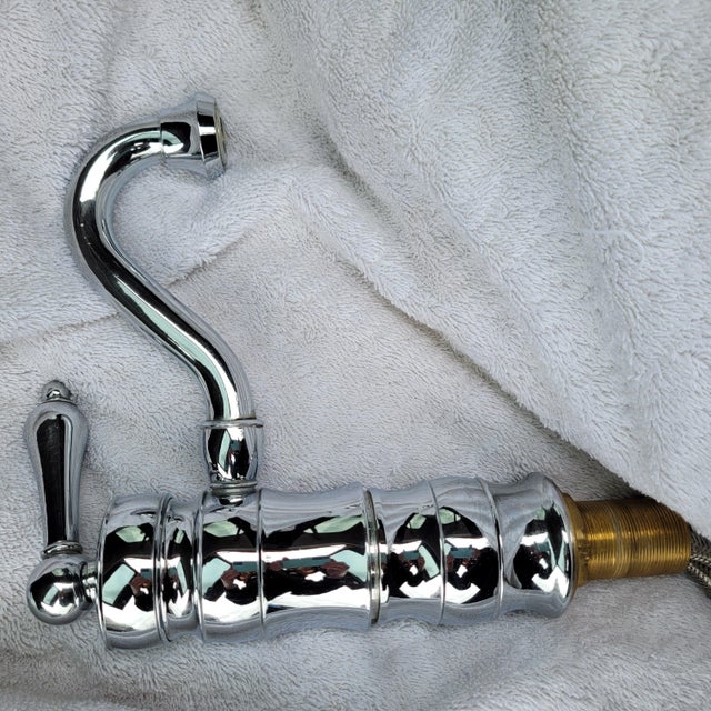 Chrome Waterworks Single Hole Polished Nickel Faucet - Kitchen or Bath For Sale - Image 8 of 8