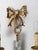 Italian Gilt Metal and Glass Two-Light Wall Sconce with Bow by Banci Firenze, 1970s For Sale - Image 10 of 15