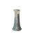Japanese Modern White Green Raku Ceramic Stelo Wake Candle Holders by Laab Milano, Set of 2 For Sale - Image 12 of 13