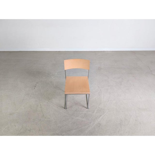 Wood Cuba Chair in Beech by Enzo Berti for Lapalma, Italy For Sale - Image 7 of 12