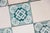 1920s Portuguese Art Deco Tiles Set of 32 Large Green & White Antique Decorative Tiles For Sale - Image 17 of 18