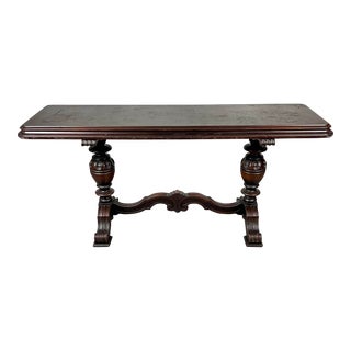 Antique Jacobean Style Mahogany Console / Hall Table For Sale