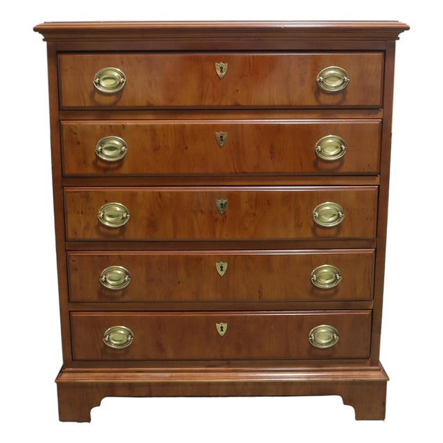 Drexel Heritage Yorkshire Collection Solid Yew Dresser For Sale