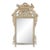 Late 20th Century Wood & Gesso Parcel Gilt Newly Painted Chambray Blue Louis XVI Wall Mirror - Mario Buatta Style For Sale