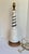 Art Deco Murano Style Milk Glass & Cobalt Blue Swirl Art Glass Table Lamp For Sale In Los Angeles - Image 6 of 12