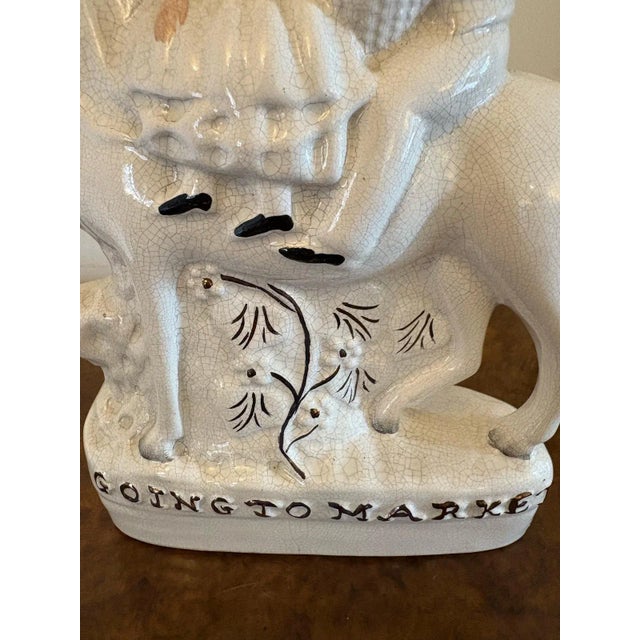 Antique Staffordshire Flat Back Figures on Horseback, 1890s, Set of 2 For Sale - Image 3 of 13