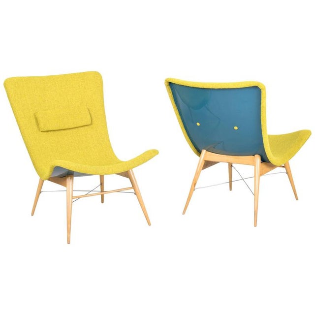 Mid-Century Beech Armchairs from M. Navrátil, Czech, 1950s, Set of 2 For Sale - Image 17 of 17