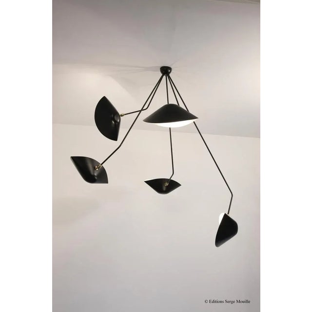 Snail 60 Ceiling Lamp by Serge Mouille For Sale - Image 6 of 8