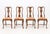 Set of Eight Queen Anne Style Walnut Dining Chairs, with red and golden floral pattern upholstered seats, vasiform splats,...