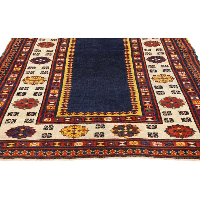 Late 19th Century Caucasian Kazak Rug, 03'08 X 06'01 For Sale - Image 4 of 10