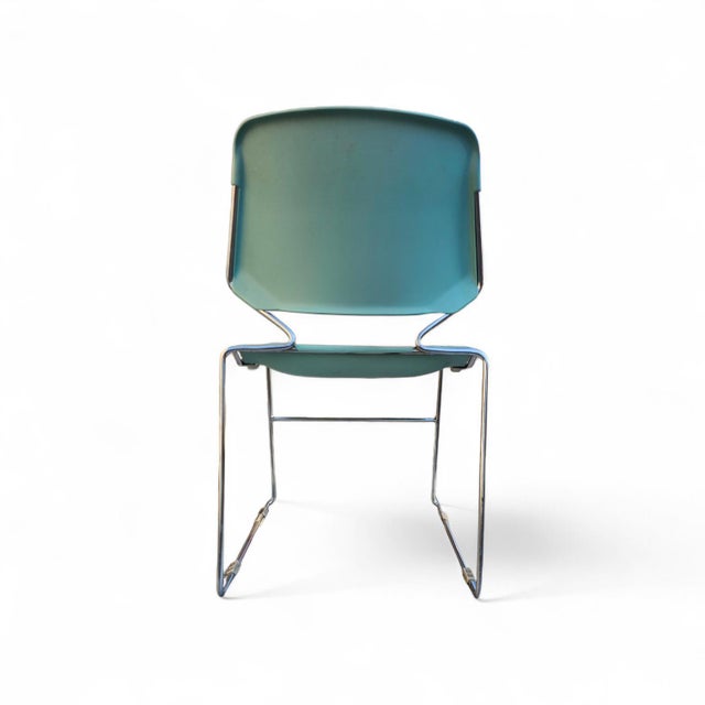 Mid-Century Modern Stackable Matrix Krueger Chairs by Thomas Tolleson, 1970s, Set of 10 For Sale - Image 6 of 13