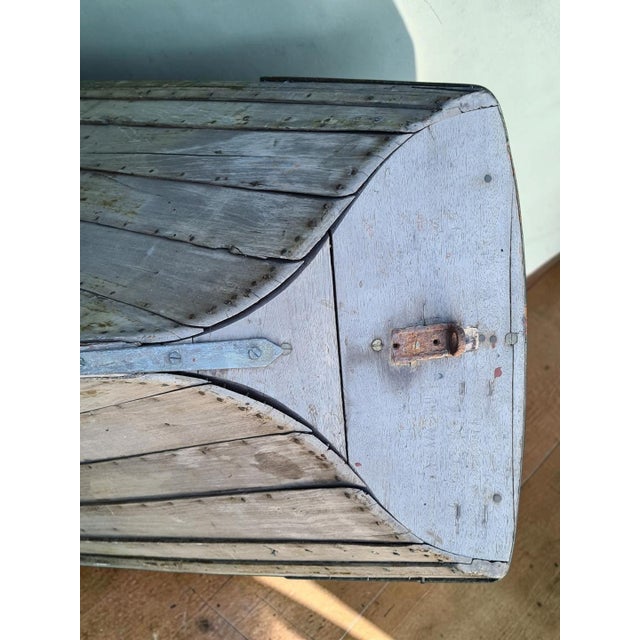 Vintage Scandinavian Wooden Boat Fragment, 1920s For Sale - Image 11 of 17