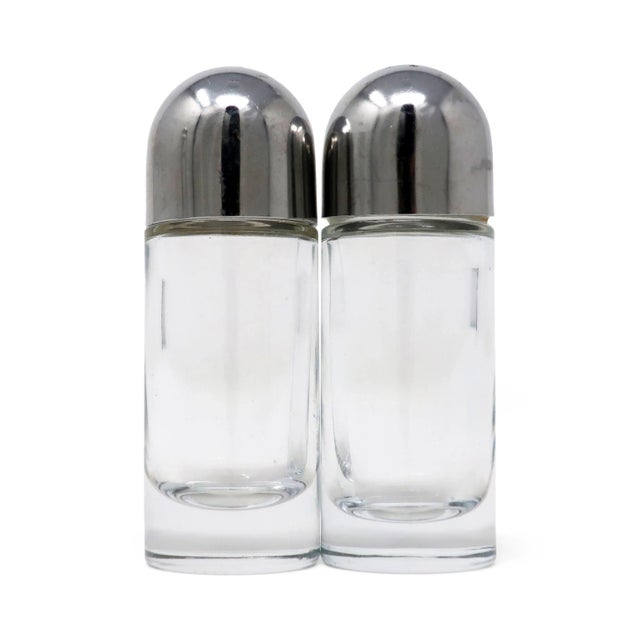 Stainless Steel and Glass Cruet Set by Ettore Sottsass for Alessi Chairish